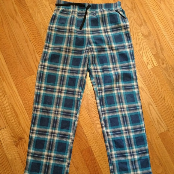 boys plaid pajama bottoms